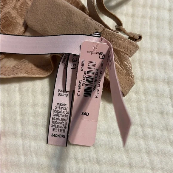 Victoria's Secret Lace Push-Up Bra in Brown 34D - Picture 4 of 4